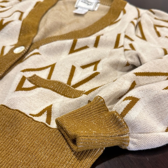 Autumn Adeigbo Tan and Cream Cardigan - Picture 4 of 6